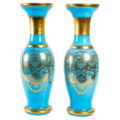 Pair of Baccarat Vases, 19 Century