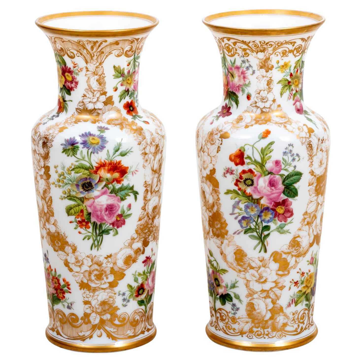 Pair of Baccarat Vases