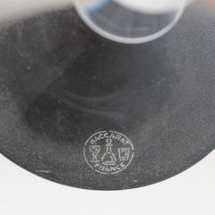 Pair of Baccarat Vega Wine Glasses with Azure Blue Bowls