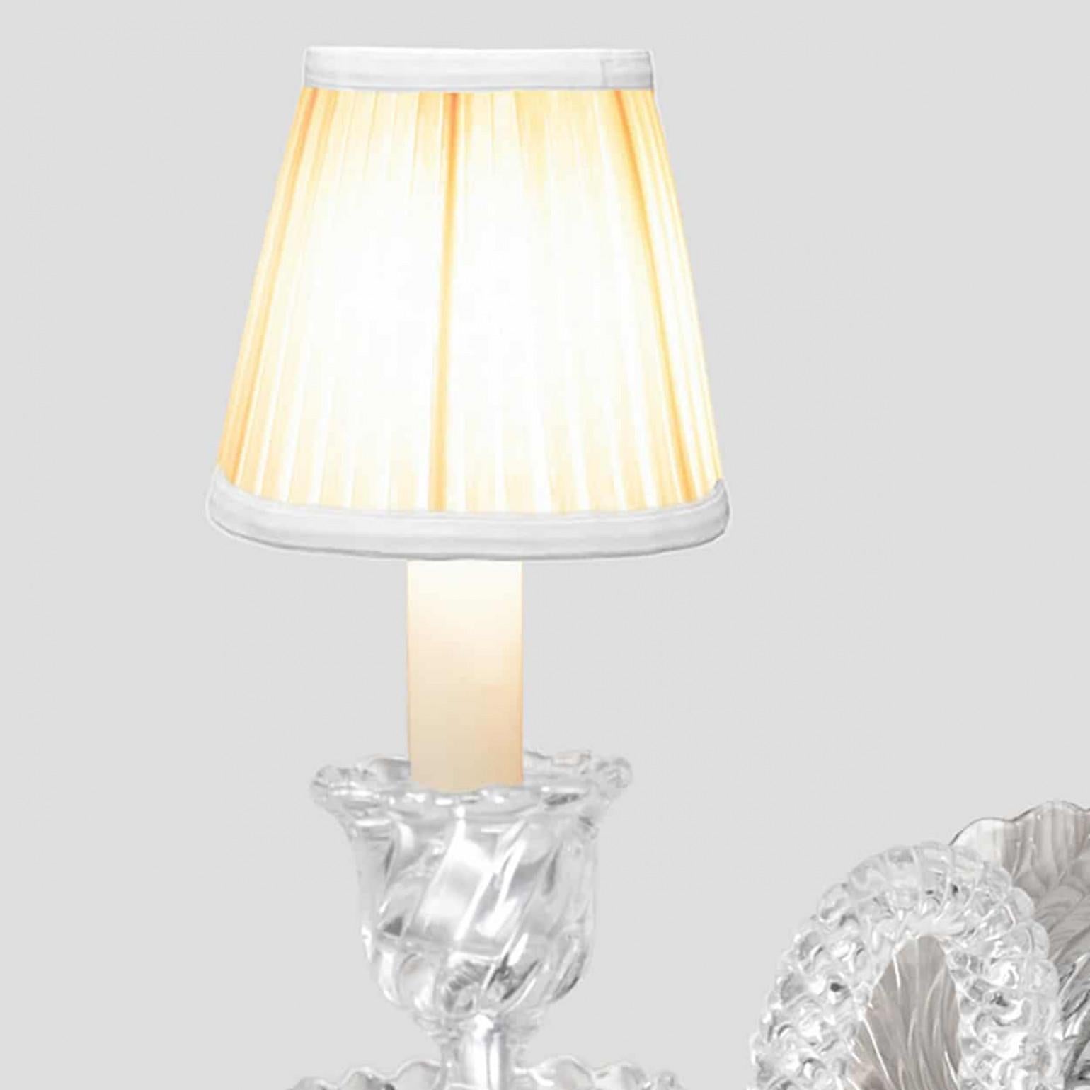 Pair of Baccarat Wall Lamp 2 Lights, 1990 In Distressed Condition For Sale In Rijssen, NL