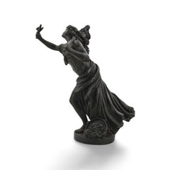 Ein Paar Bacchantinnen aus schwarzem Basalt. Wedgwood C1860.