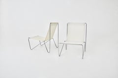 Pair of Bachelor chairs by Verner Panton for Fritz Hansen, 1950s