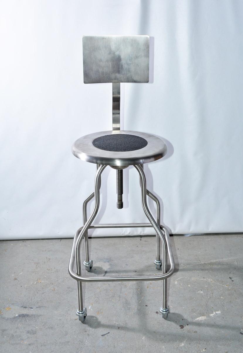 The 6700 is a high quality, welded stainless steel stool with convenient tubular footrest, revolving seat, and backrest. Built for medical use also perfect to use as bar or counter stool.

Standard features: 
Backrest, welded footrest and Rubber