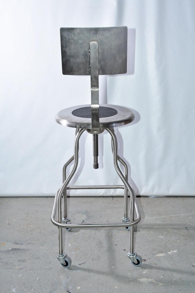 revolving stool with backrest