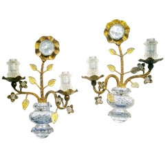 Pair of Baguès Sconces, Paris, 20th Century