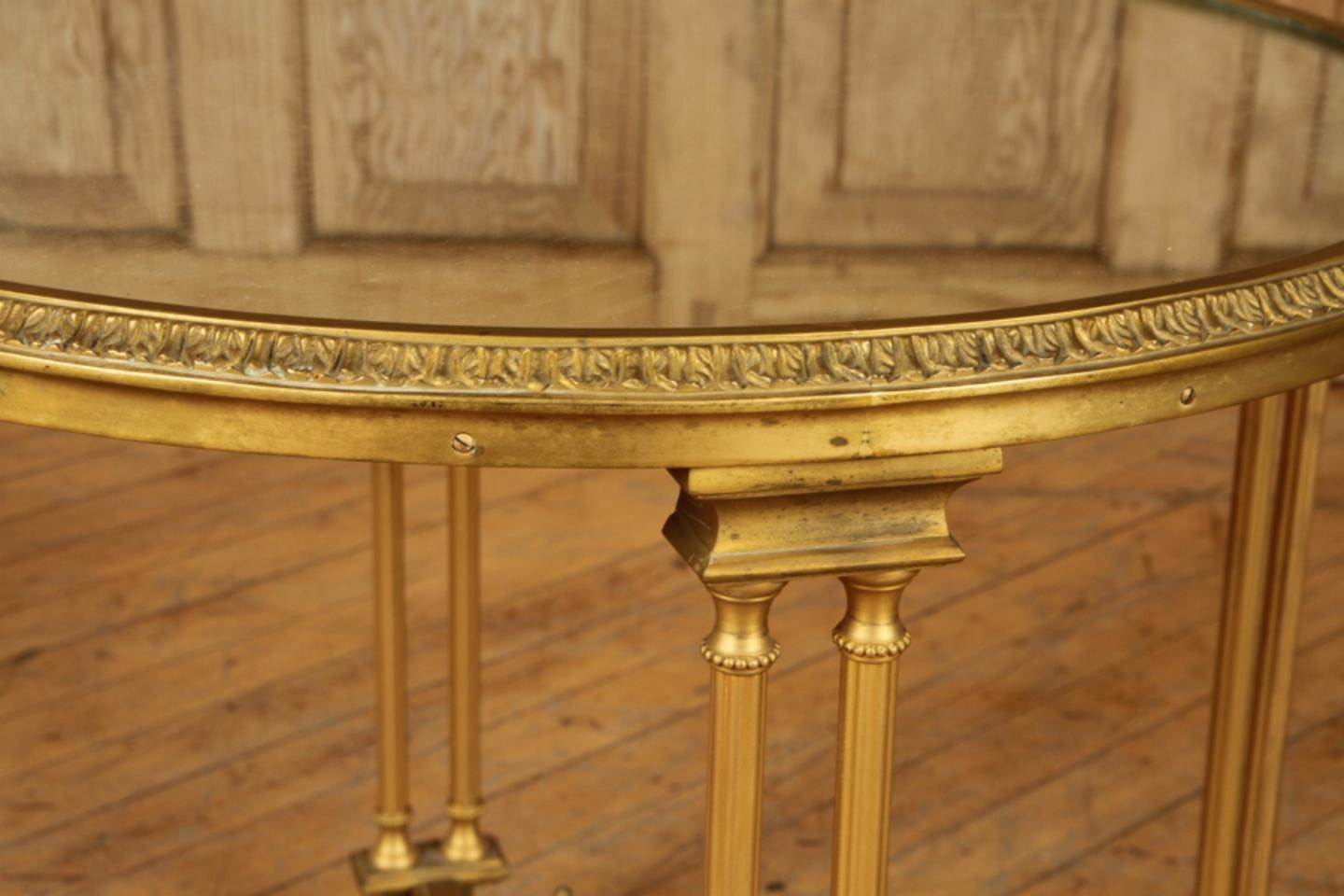 Maison Bagués Attribution, Side Tables, Bronze, Mirrored Glass, France, 1930s In Good Condition For Sale In Stamford, CT