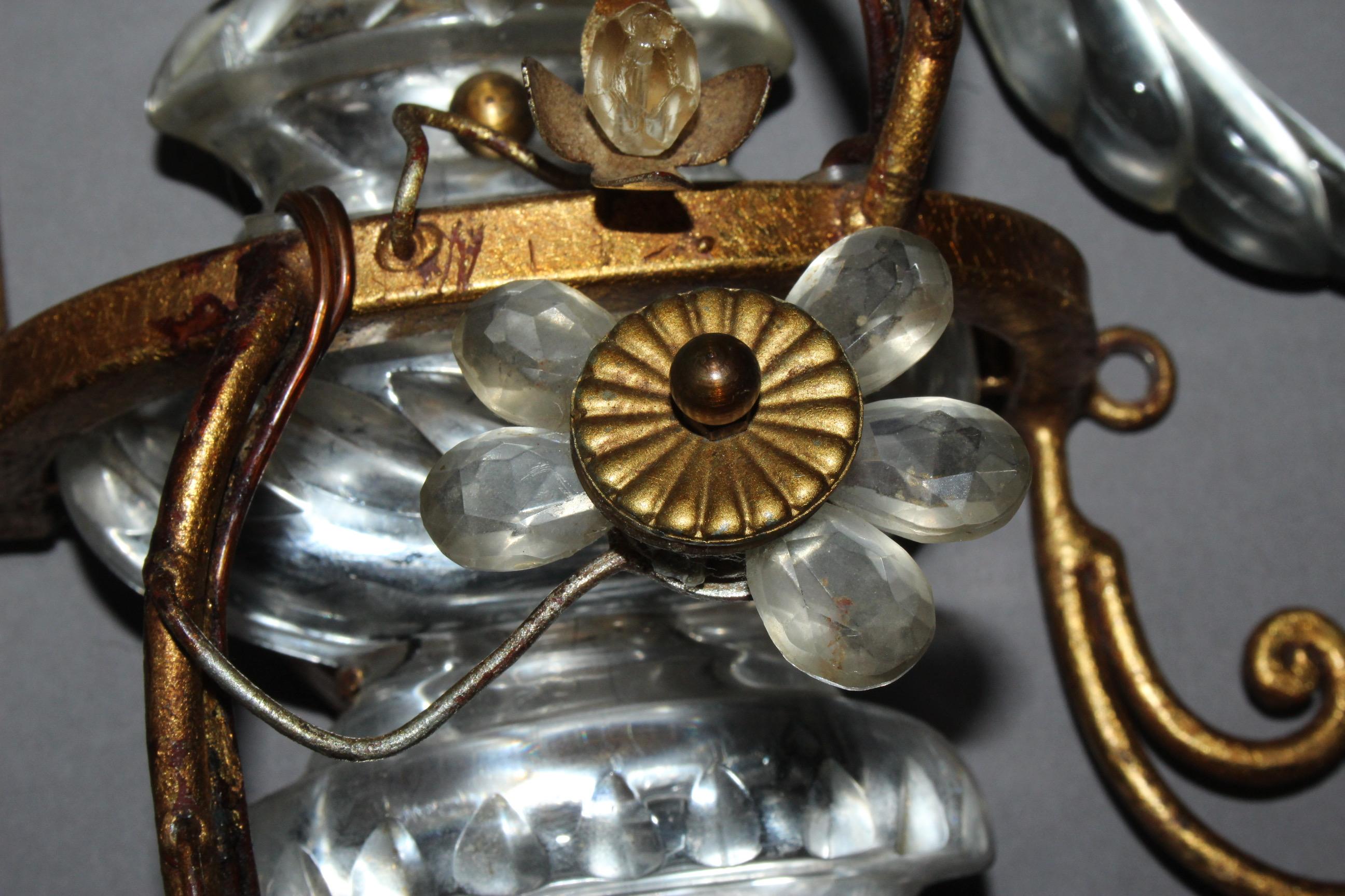 Mid-20th Century Pair of Parrot Wall Sconces