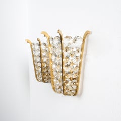 Mehrere Bakalowits Kronleuchter (4) aus Messing und Glas, Österreich 1950