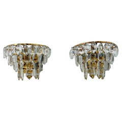 Paire d'appliques en cristal Bakalowits & Söhne , 1960s