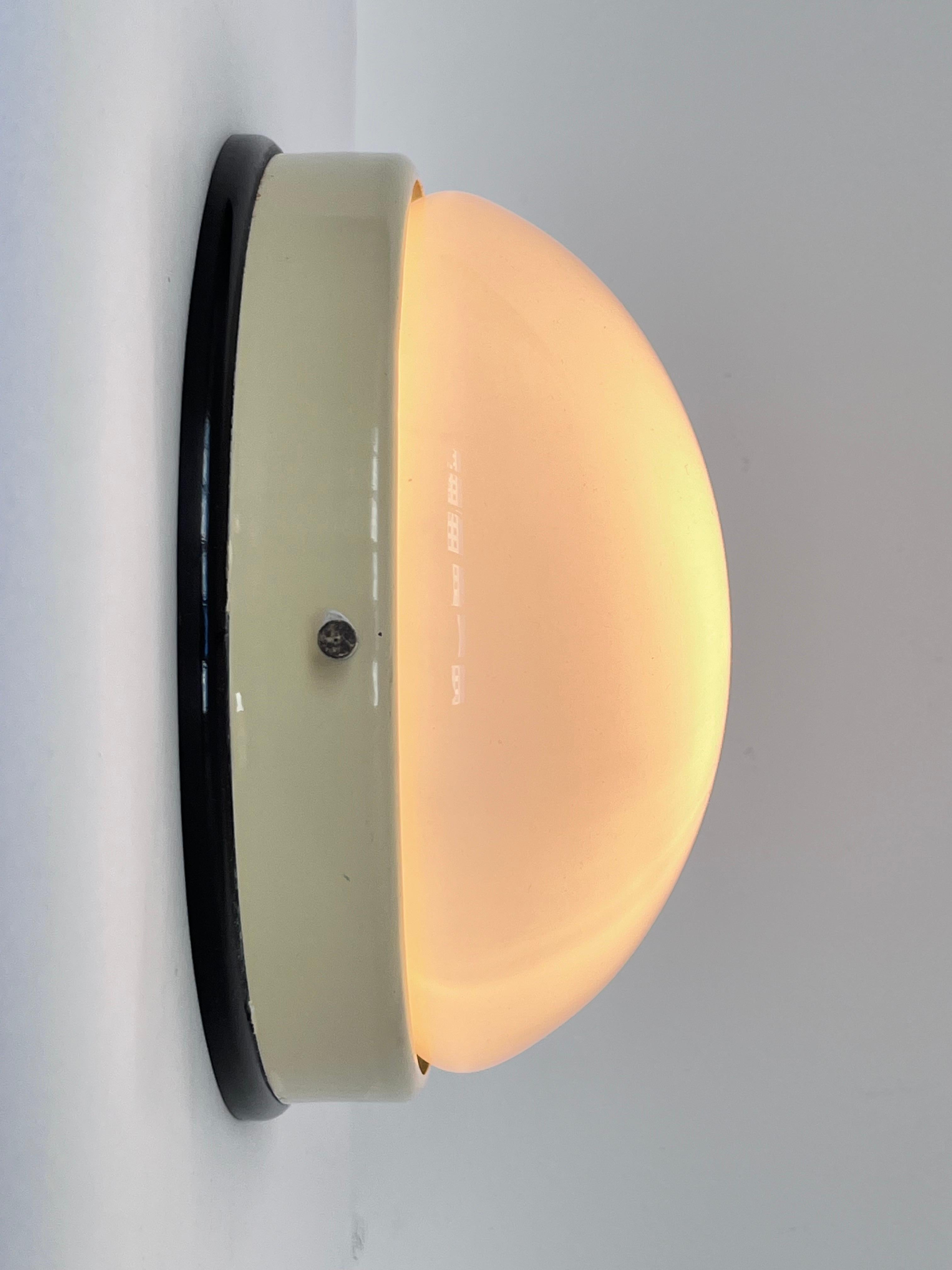Czech Pair of bakelite Bauhaus ceiling light or Flush Mounts, 1940s For Sale