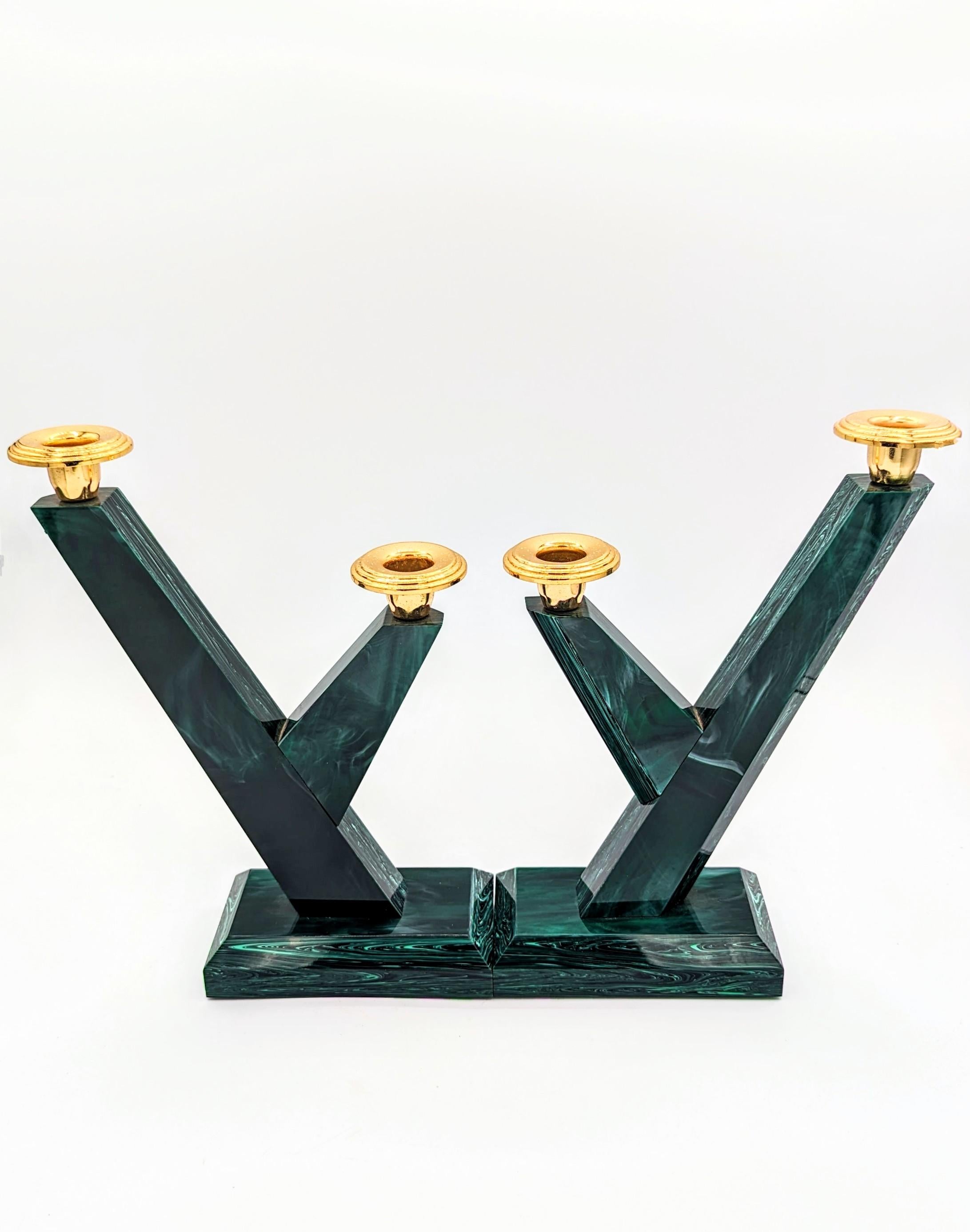 20th Century Pair of Bakelite Candlestick, France 1960s For Sale