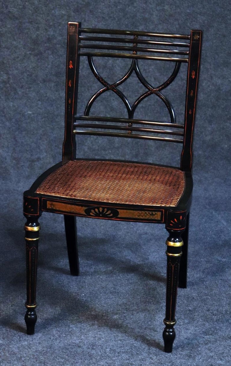Pair of Baker Charleston Collection Regency Style Side Chairs at 1stDibs