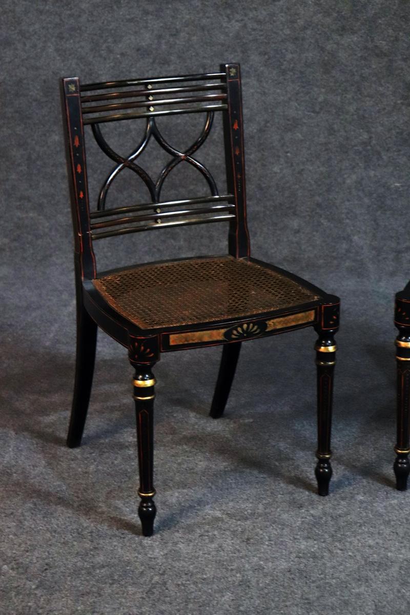 Pair of Baker Charleston Collection Regency Style Side Chairs 4