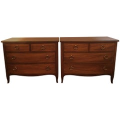 Pair of Baker Chests with Glass Tops