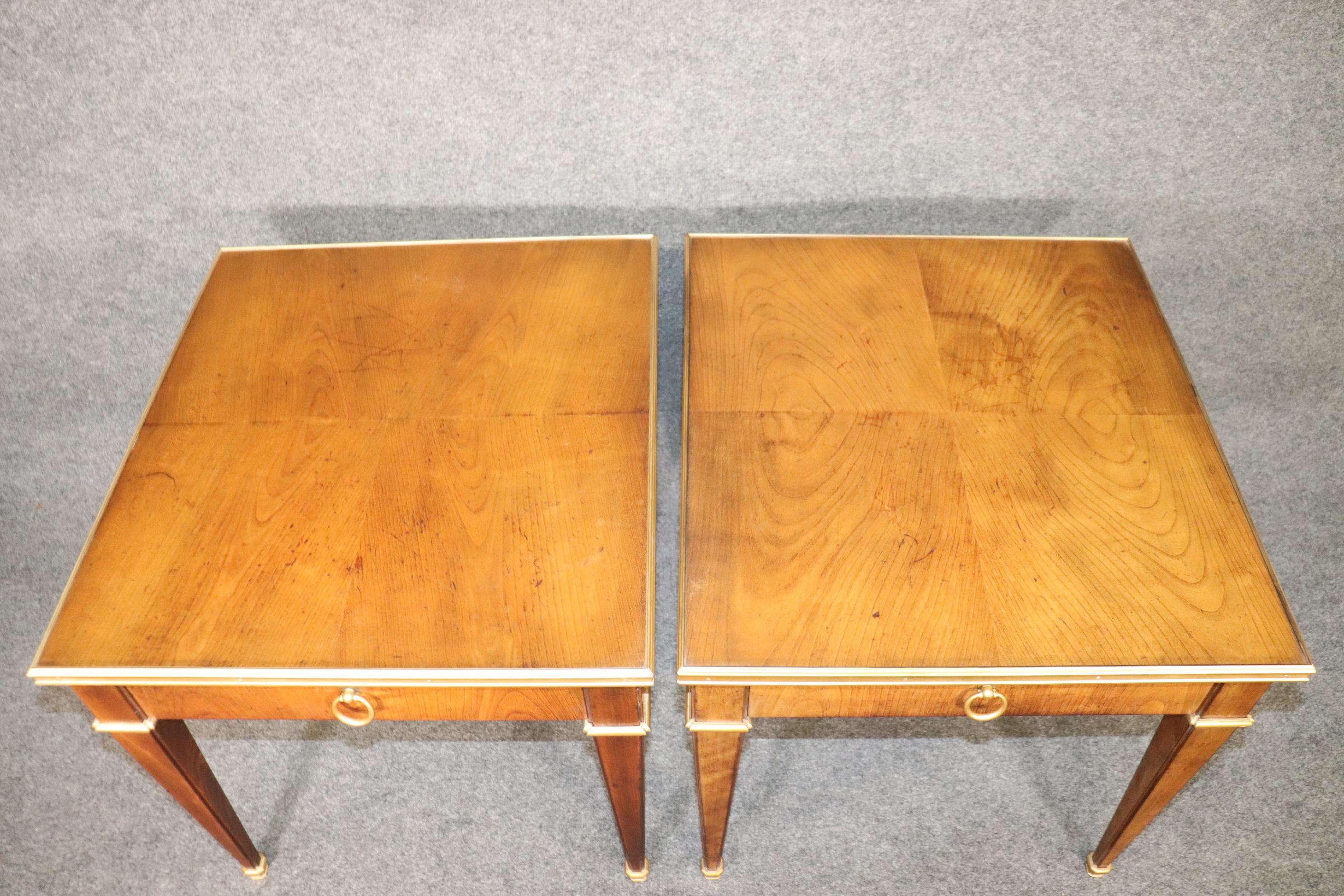 Pair of Baker Directoire Maison Jansen Style End Tables Side Tables 4