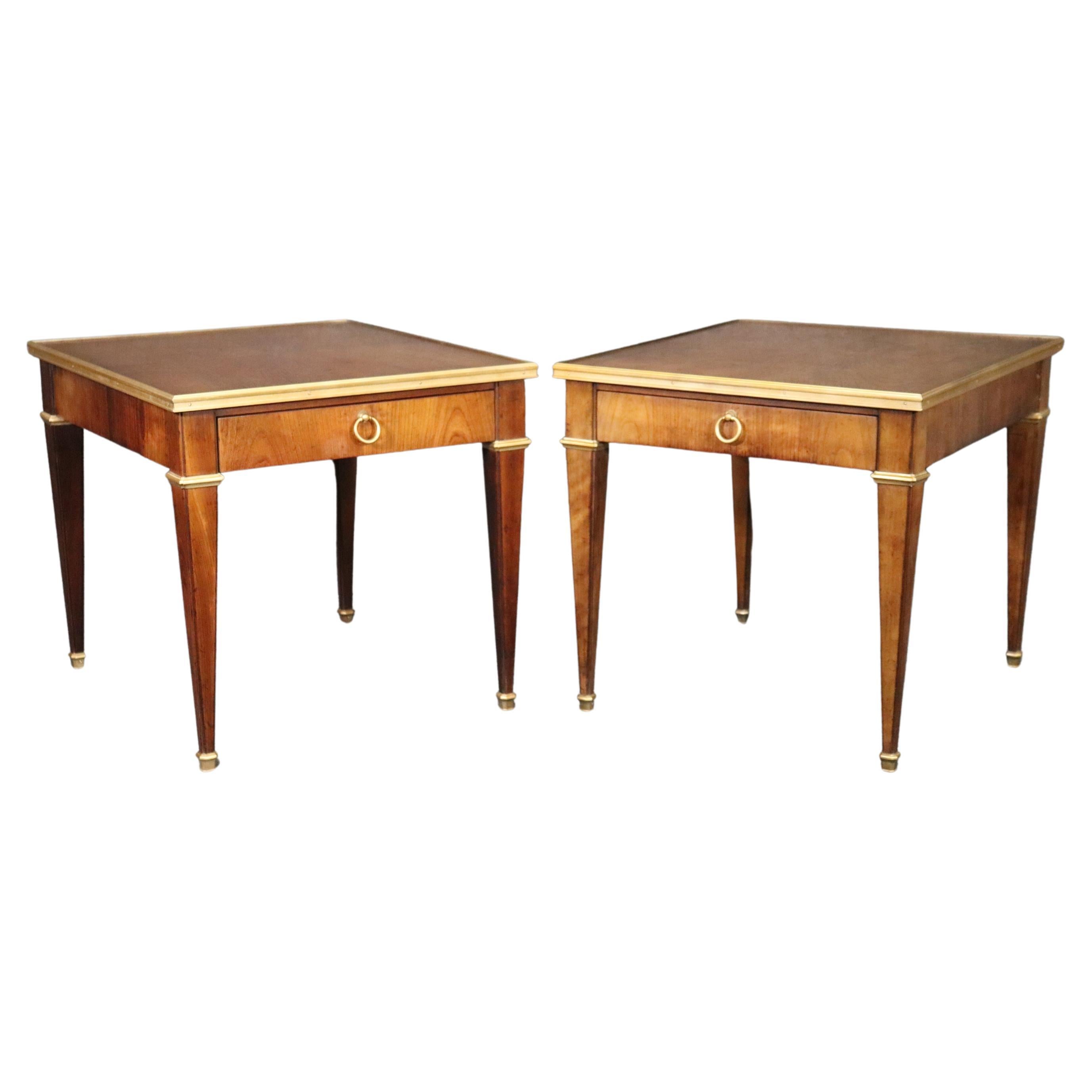 Pair of Baker Directoire Maison Jansen Style End Tables Side Tables