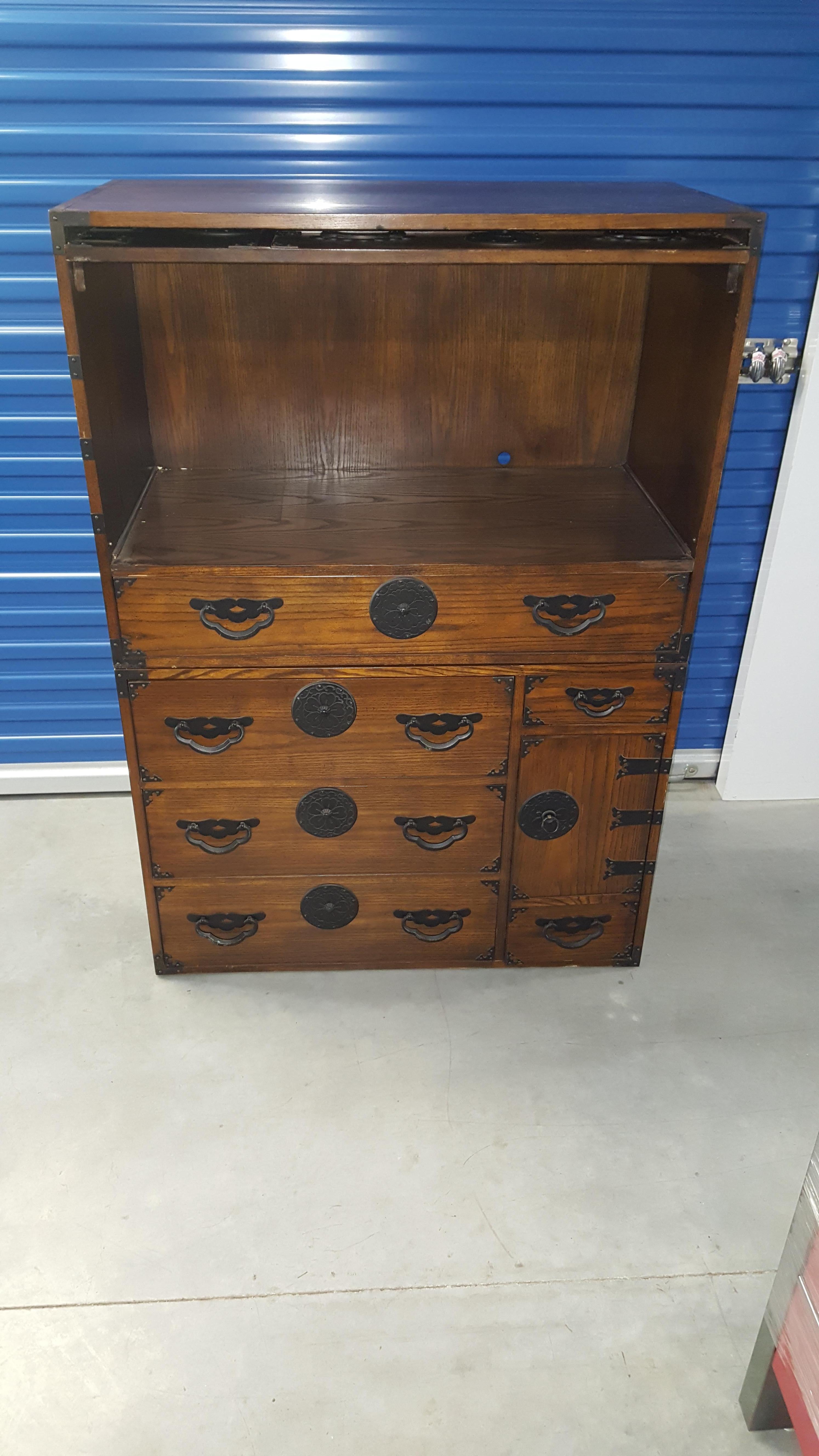 Pair of Baker Furniture Asian Tansu Chest For Sale 3