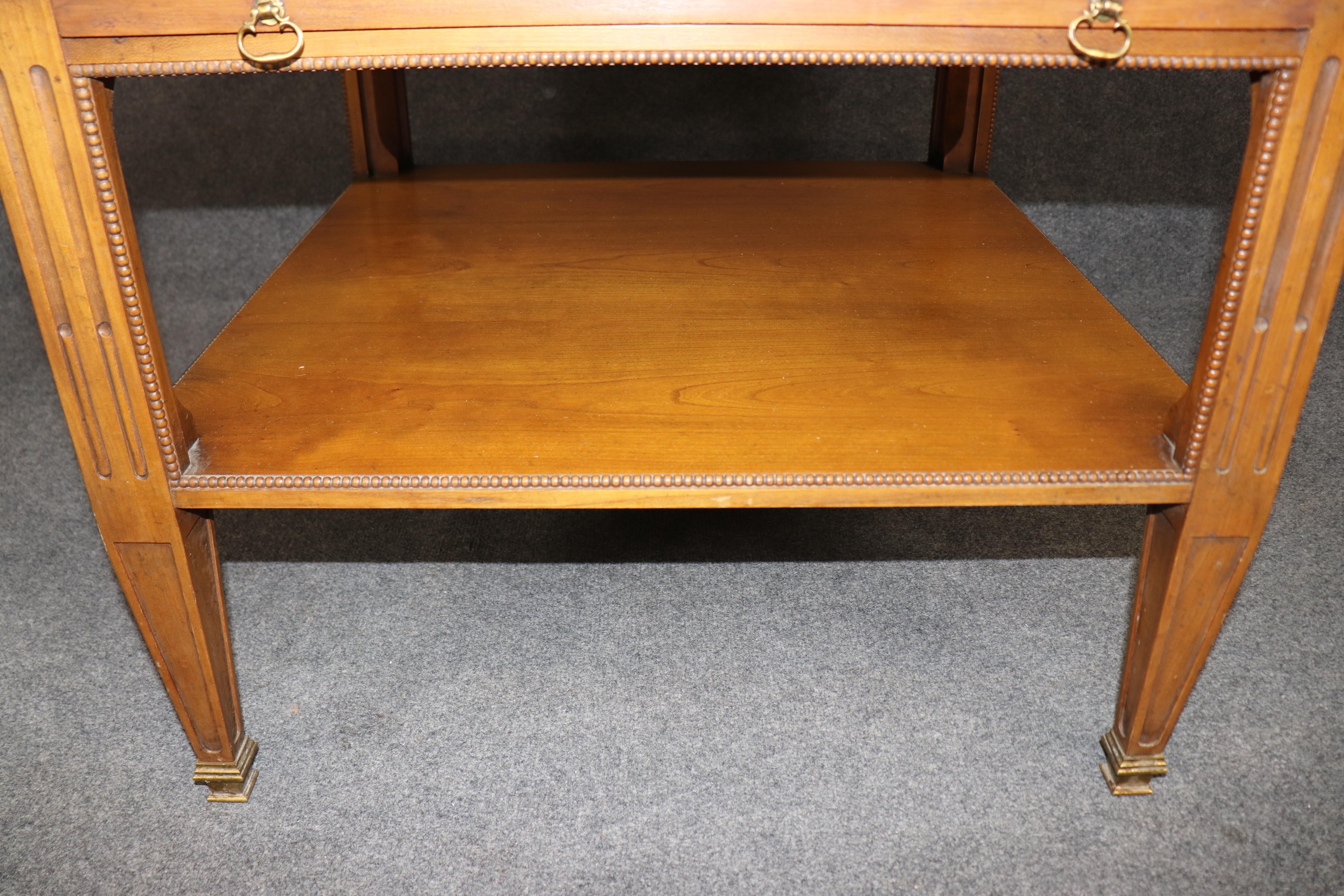 Pair of Baker Furniture Company Rosewood Directoire End Tables For Sale 4