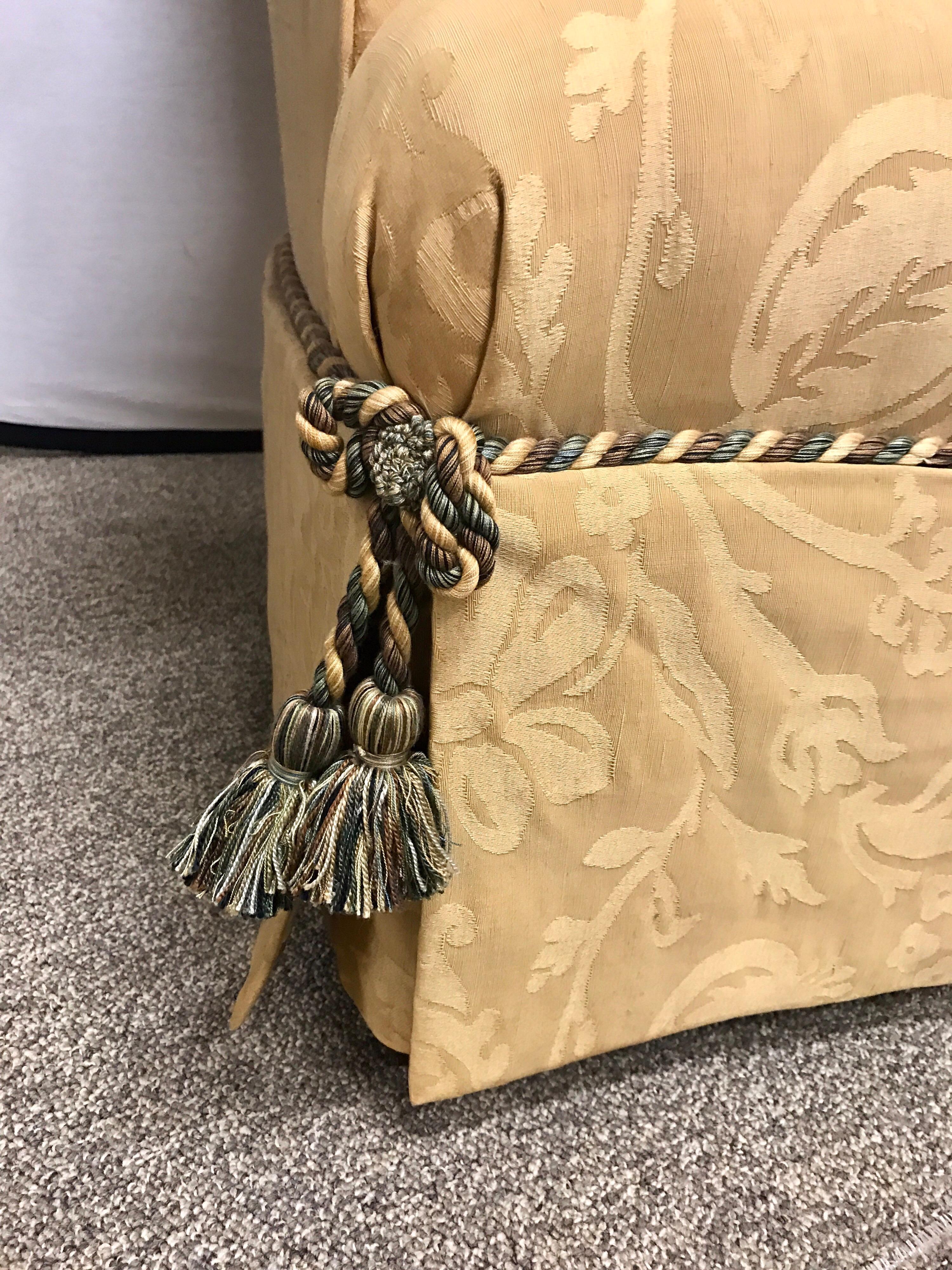 damask wingback chair