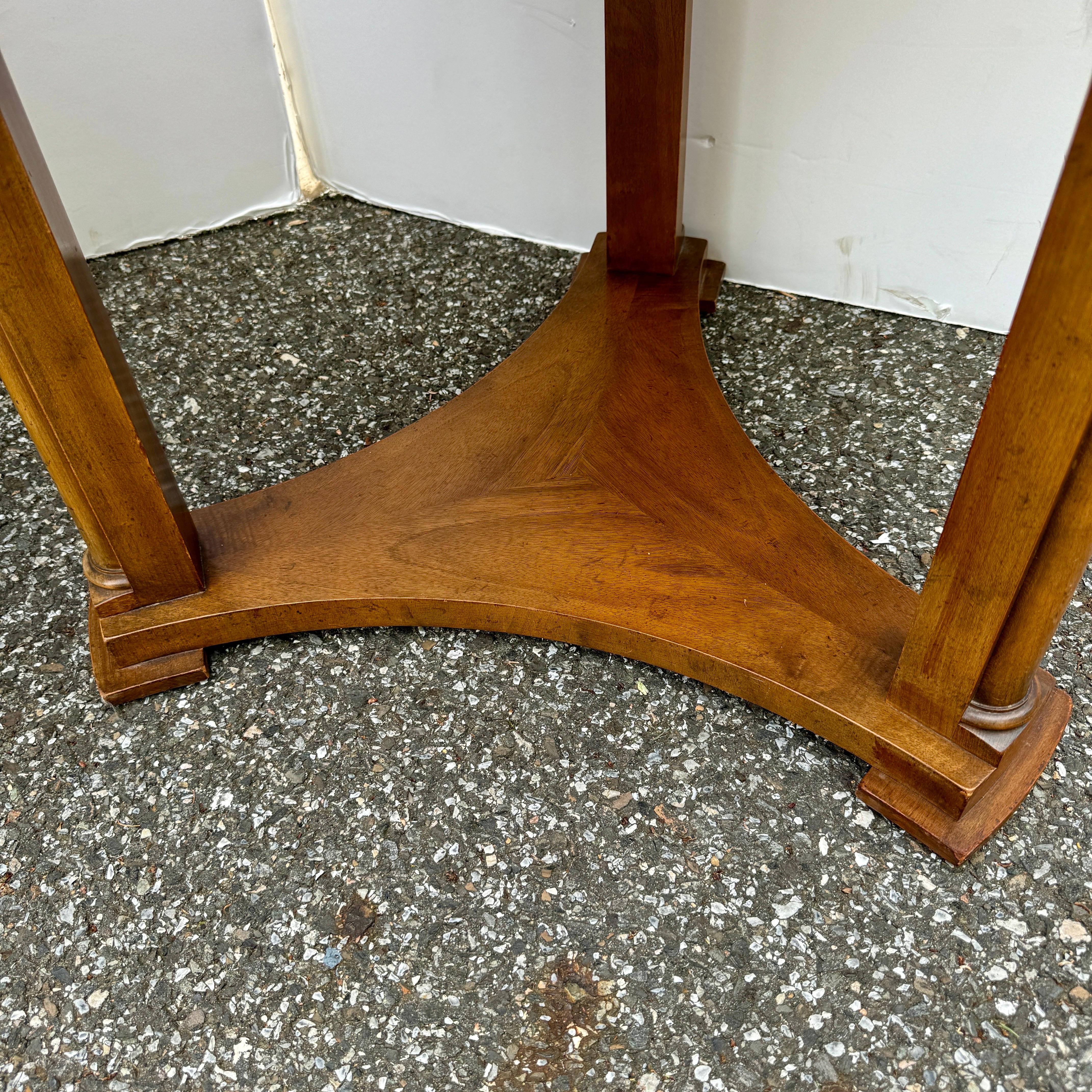 Pair of Baker Furniture Round End Side Center Hall Tables For Sale 10