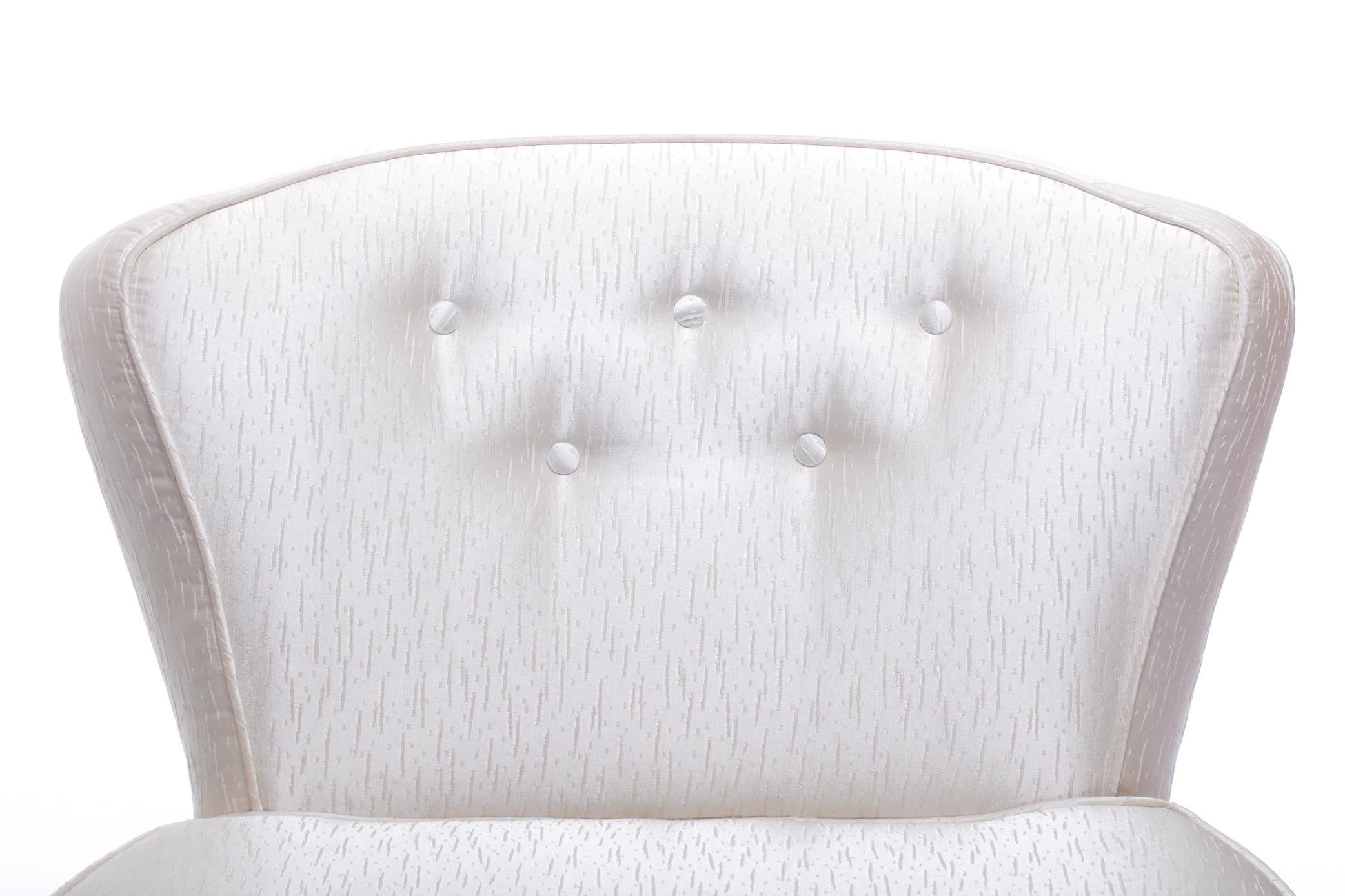 ivory slipper chair