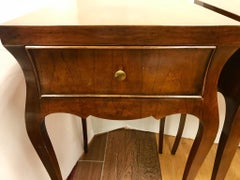 Pair of Baker Mahogany End Tea Tables