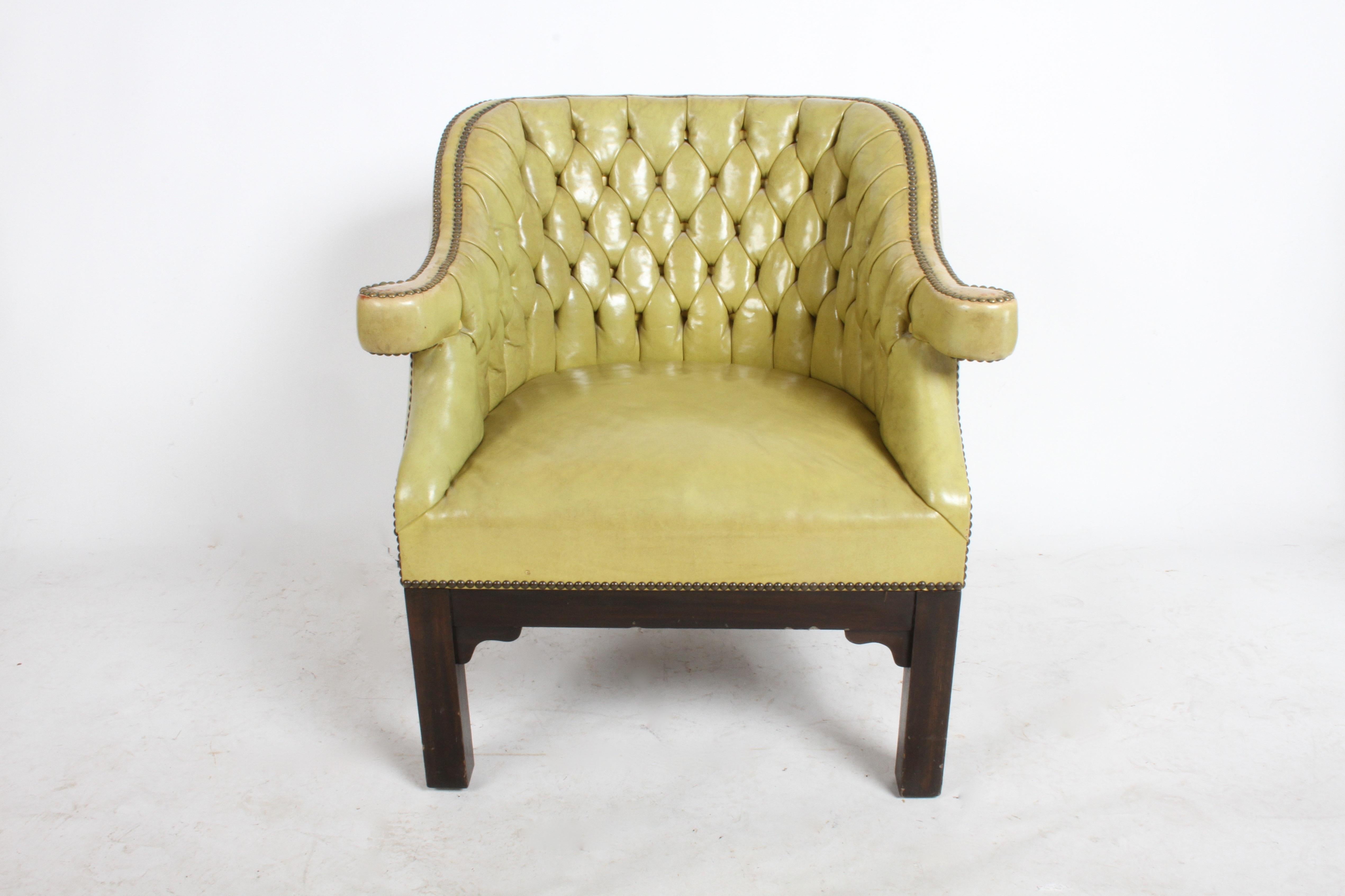 baker leather chair