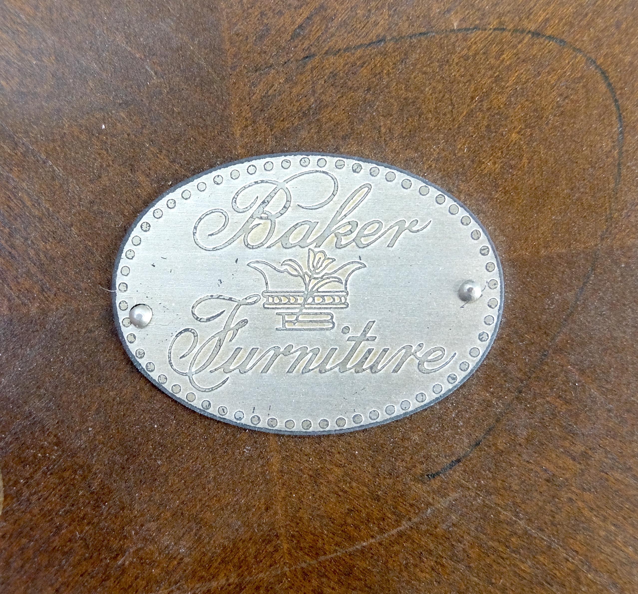 Pair of Baker Neoclassical Octagon Shape End Side Lamp Tables Stands MINT! For Sale 6