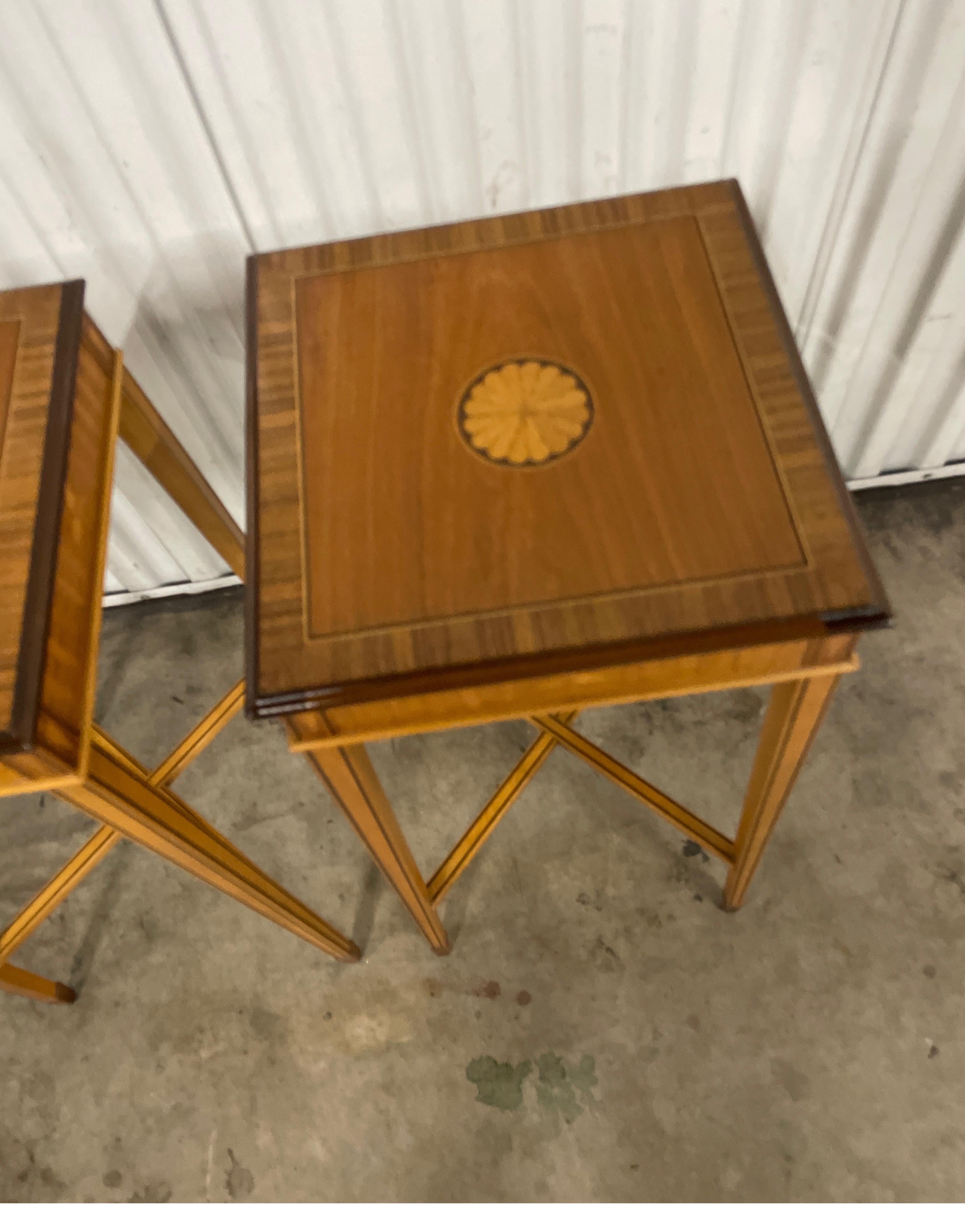 American Pair of Baker Regency Style Stands / Pedestals For Sale