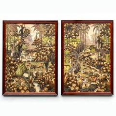 Pair of Balinese Paintings, Signed W. Suaridi, Circa 1975