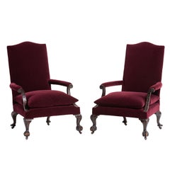 Pair of Ball and Claw Armchairs, England, circa 1890