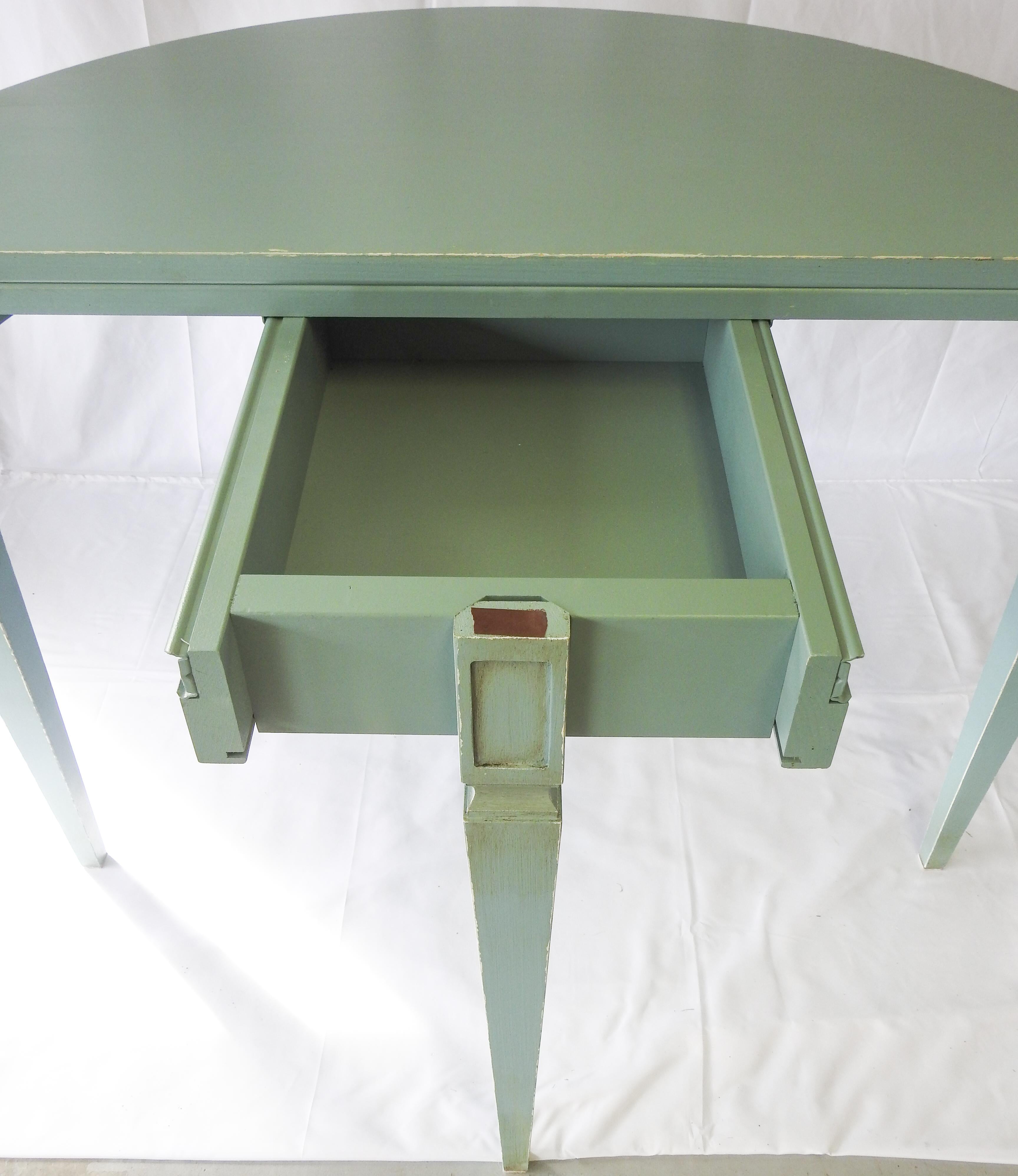 Pair of Ballard Designs Demilune Tables For Sale 3