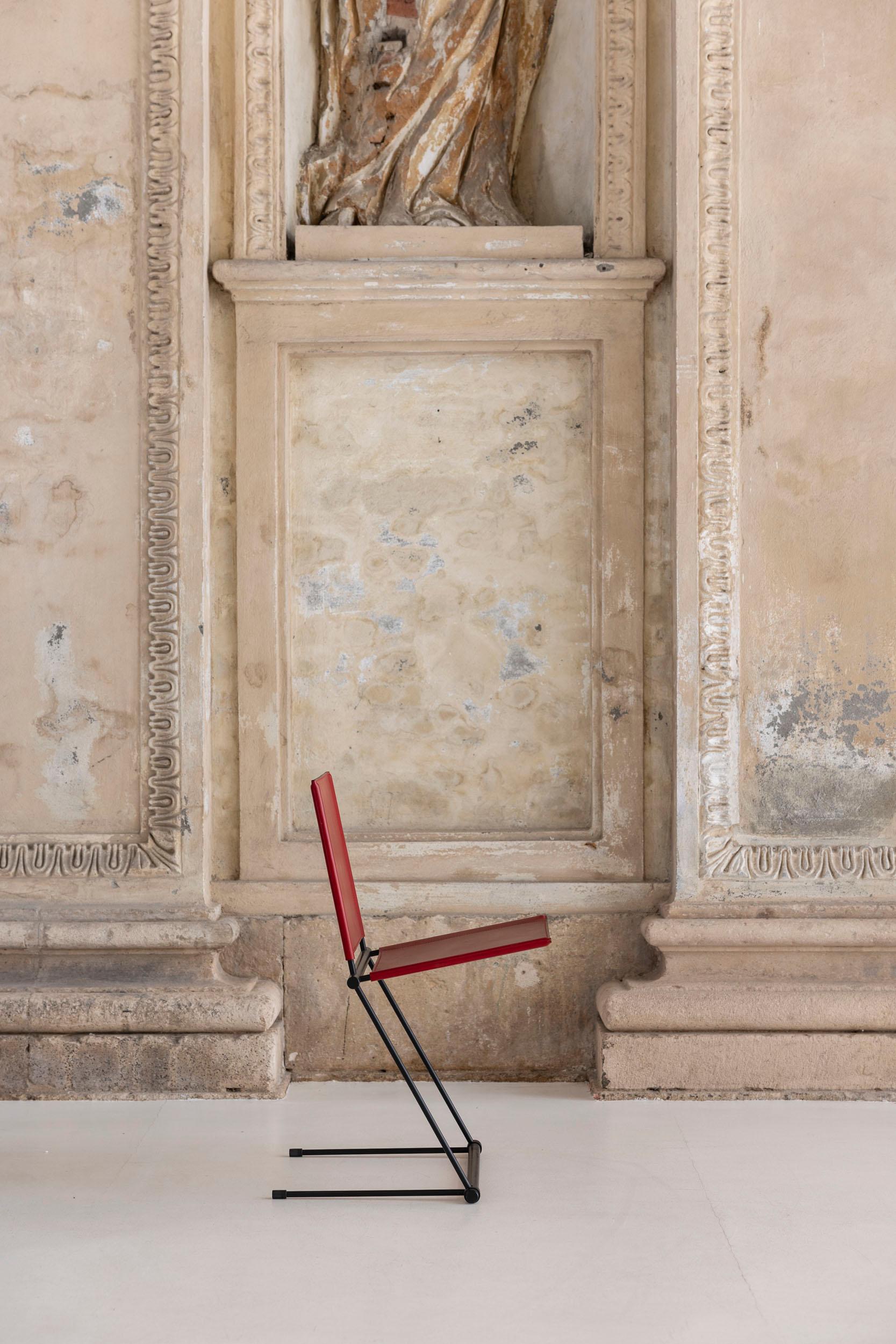 Stainless Steel Pair of Ballerina chairs by Herbert Ohl for Matteo Grassi, 1990