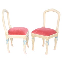 Vintage Pair of Ballerina Side Chairs