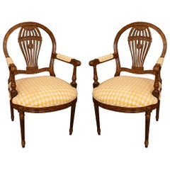 Pair of Balloon Back Chairs