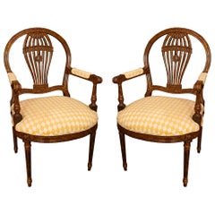 Pair of Balloon Back Chairs