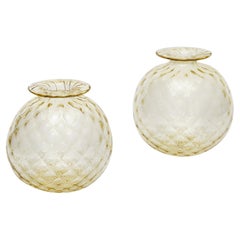 Pair of Balloton Murano Bud Vase
