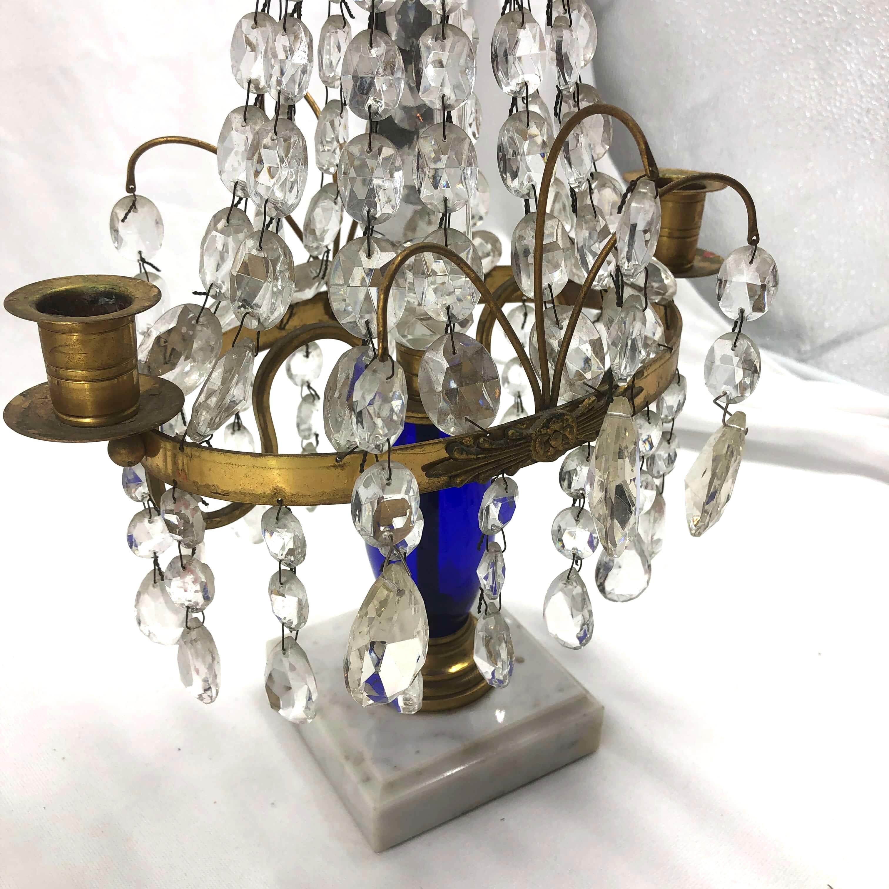 Pair of Baltic Candleabra In Good Condition For Sale In Westwood, NJ