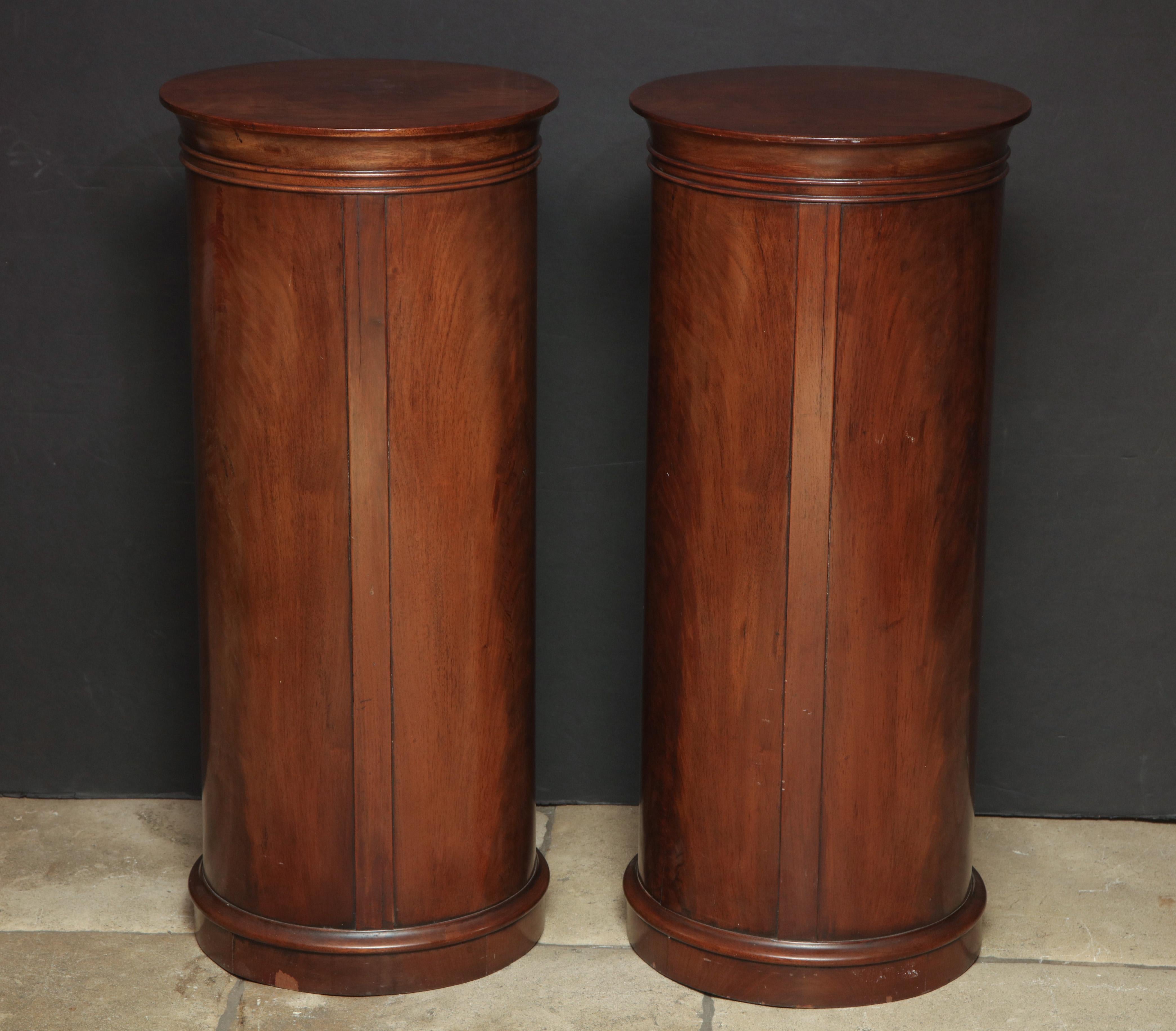 Pair of Baltic Cylinder Pedestals 2