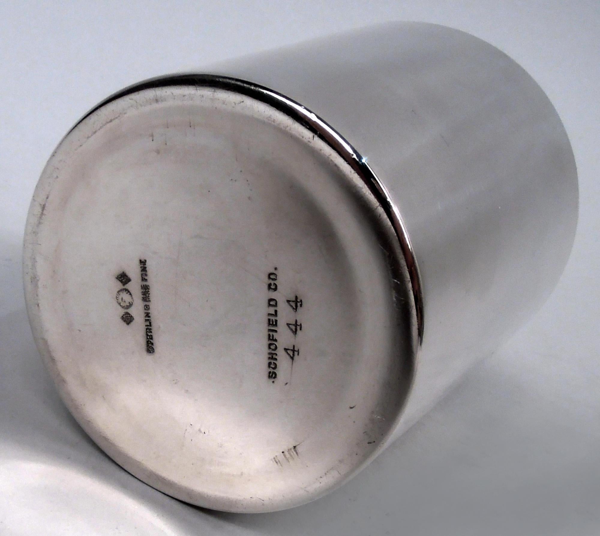 Pair of Baltimore Tumblers with Gibson Island Club Yacht Squadron Burgee In Good Condition In New York, NY