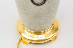 Pair of Baluster Cracked Porcelain Lamps, circa 1880