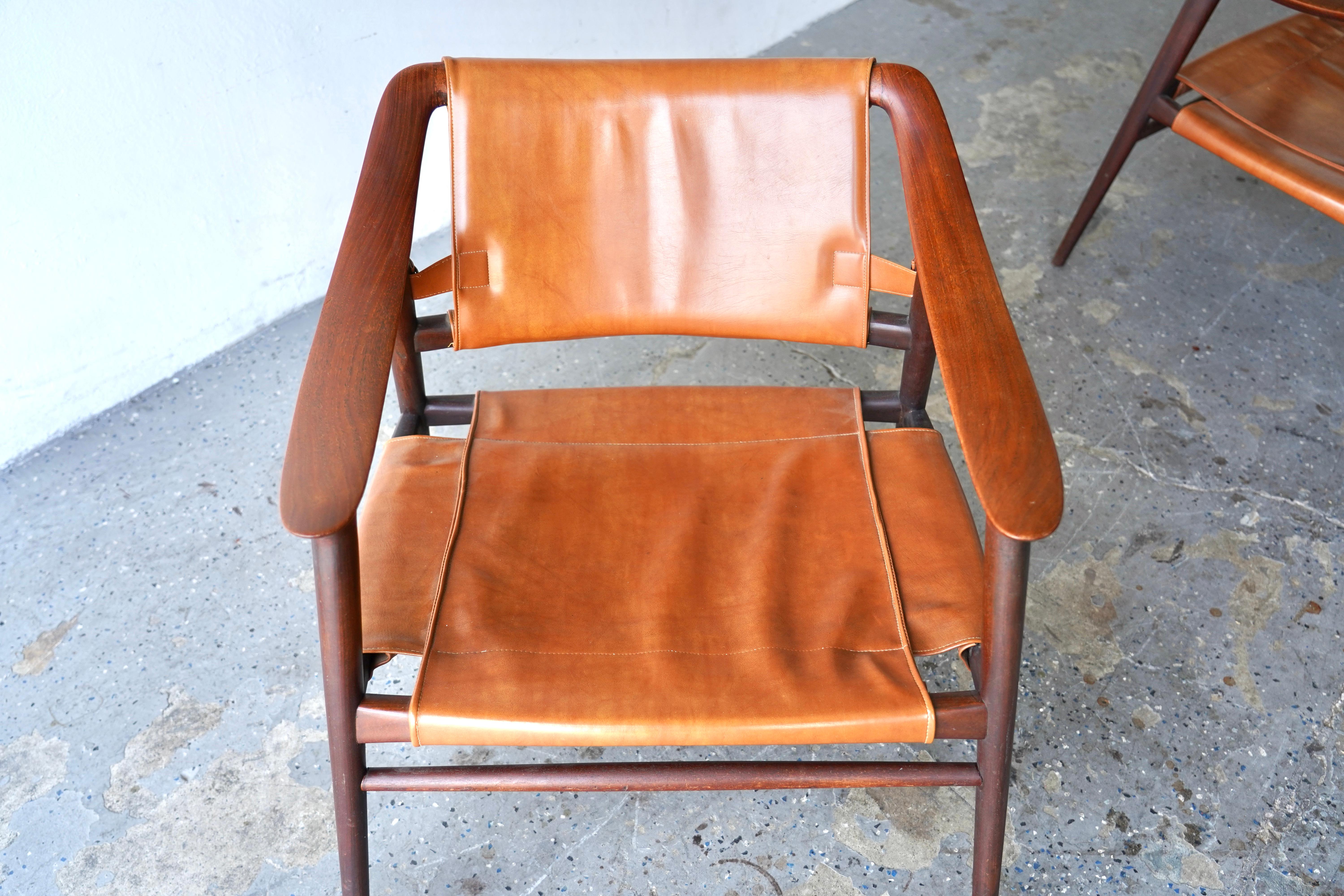 Paire de Bambi   Moderne danois  lounge Rolf Rastad & Adolf Relling  Chaises en vente 7