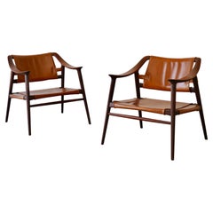 Pair of “Bambi”   Danish Modern  Rolf Rastad & Adolf Relling lounge  Chairs