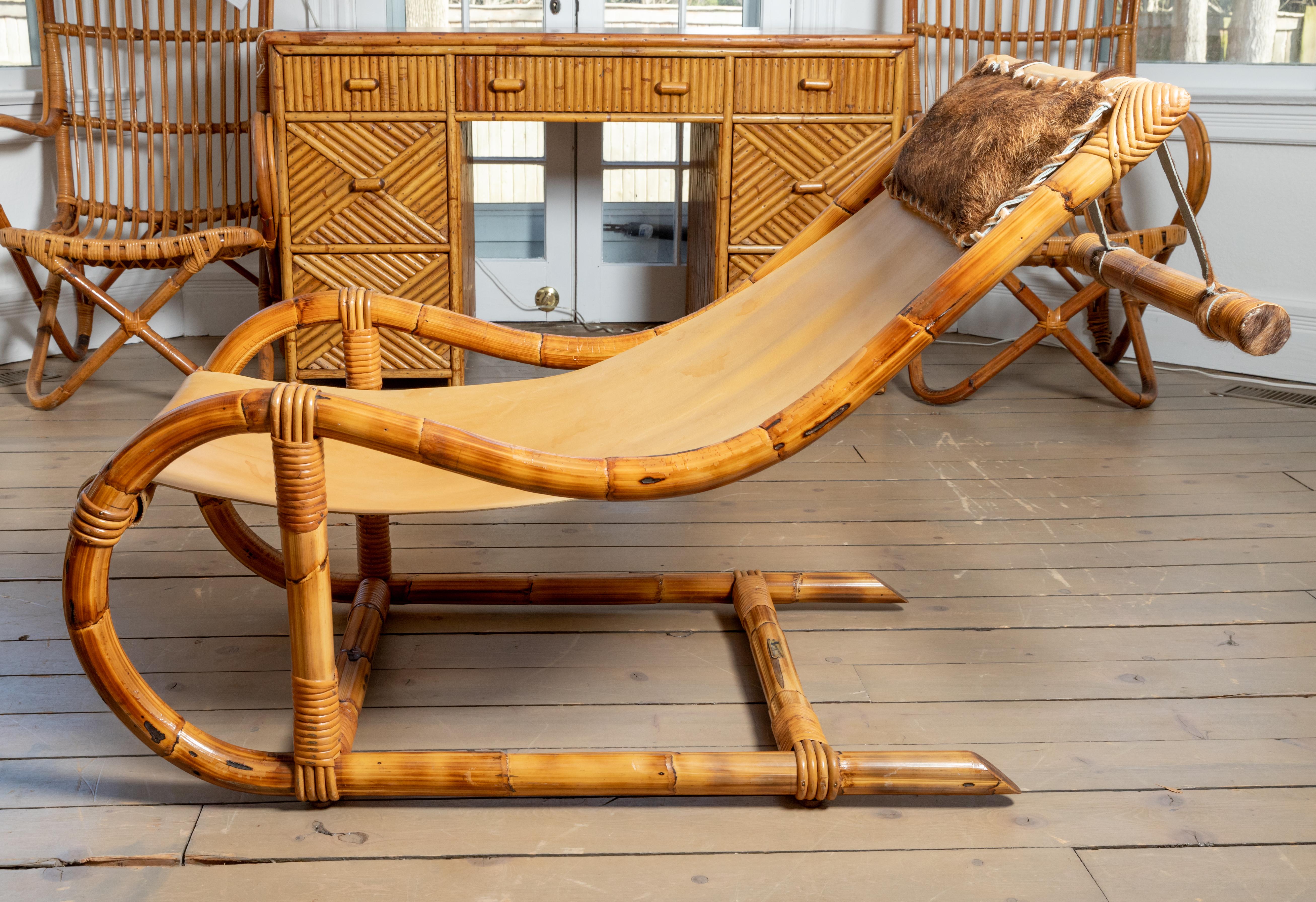 bamboo sling chair