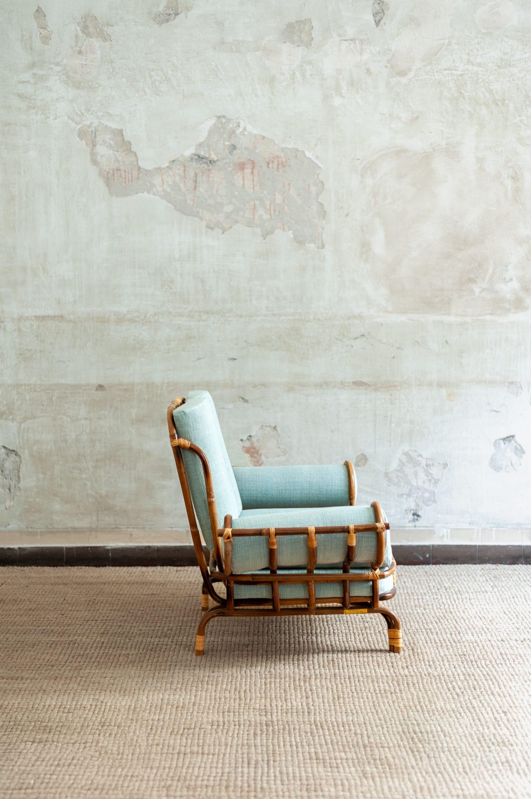 Pair of Bamboo Armchairs – 1960s Style In New Condition For Sale In Roma, RM