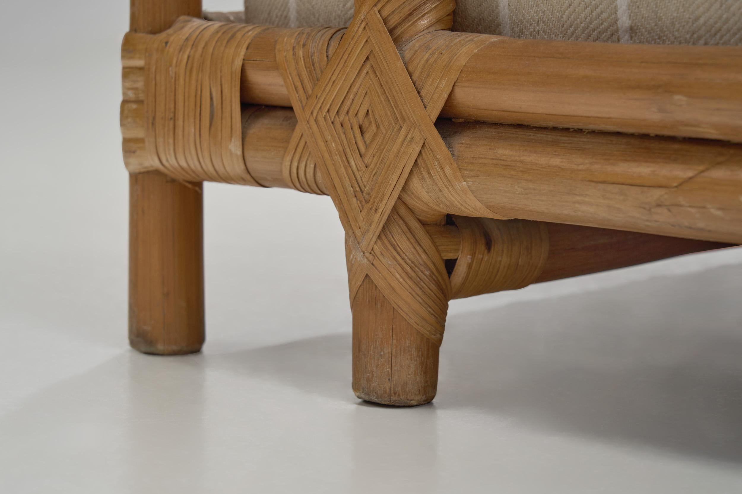 Pair of Bamboo Armchairs by Gasparucci Italo, Italy ca 1970s For Sale 9