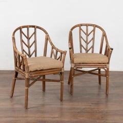 Pair of Bamboo Armchairs, Sweden circa 1900-20