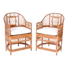Pair of Bamboo Brighton Pavilion Chairs