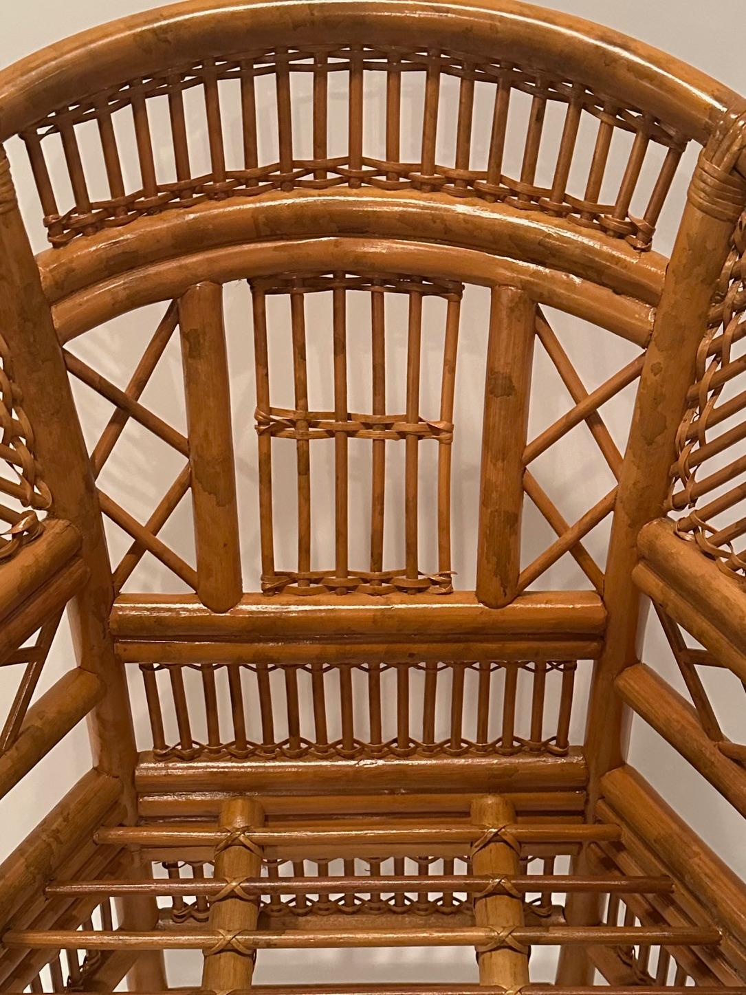 Paar Bambus Brighton Pavilion Stil Sessel im Angebot 4