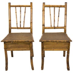 Pair of Bamboo Chairs